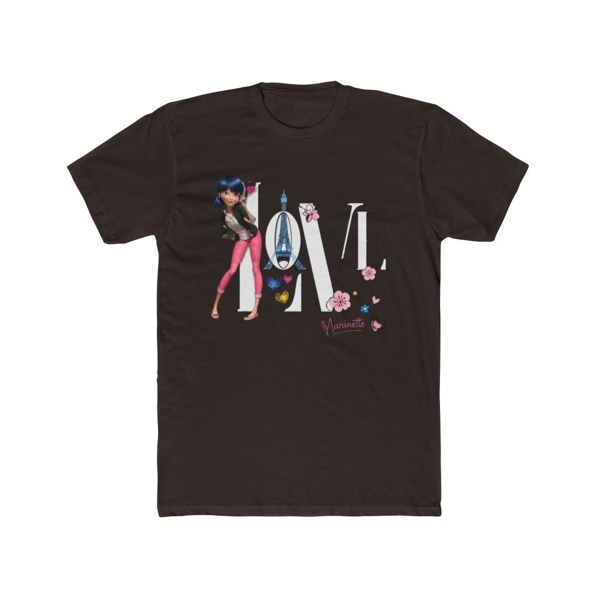 Miraculous Ladybug Marinette Love Paris T Shirt | Marionetta - alternate angle 2, merchandise